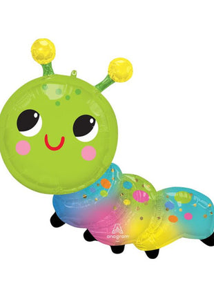 35in Anagram Happy Caterpillar Balloon