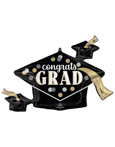 35in Anagram Satin Timeless Polka Dots Congrats Grad Balloon