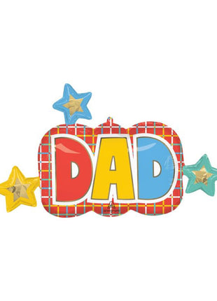36in Anagram Graphic Grids Dad Balloon