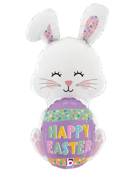 36in Betallic Easter Egg Bunny Balloon