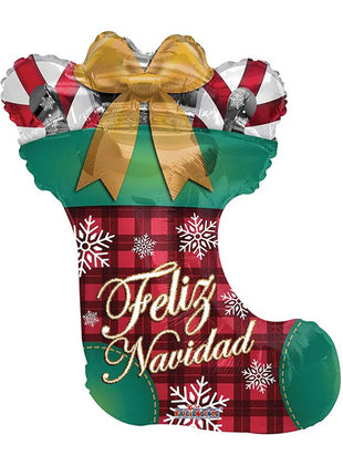 36in ConverUSA Feliz Navidad Bota Balloon