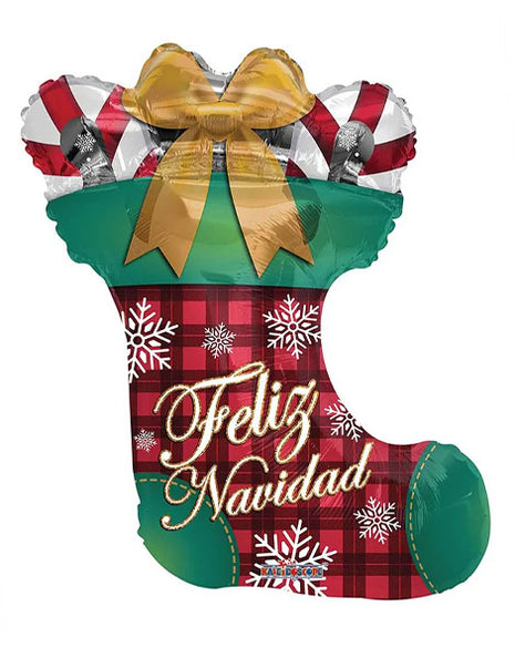 36in ConverUSA Feliz Navidad Bota Balloon