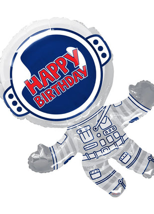 36in ConverUSA Happy Birthday Astronaut Balloon