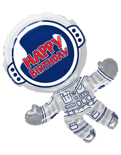 36in ConverUSA Happy Birthday Astronaut Balloon