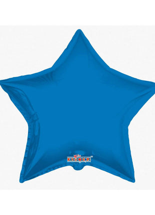 36in ConverUSA Solid Royal Blue Star Balloon