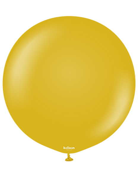 24in Kalisan Retro Mustard 2Ct - Joker Party Supply