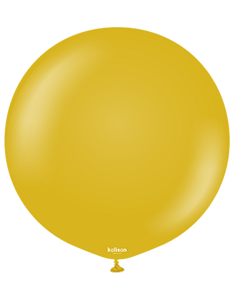 24in Kalisan Retro Mustard 2Ct - Joker Party Supply