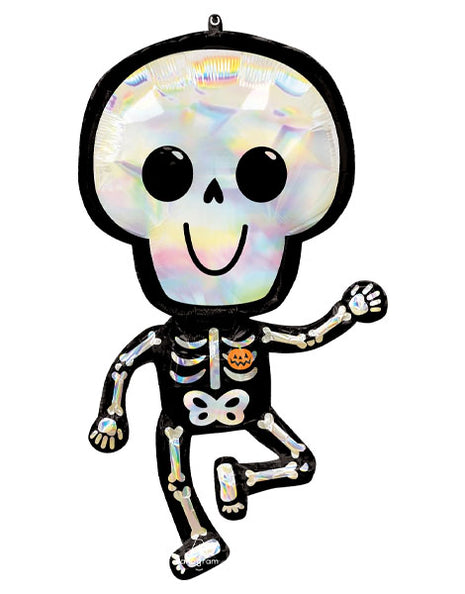 37in Anagram Iridescent Bare Bones Skeleton Holographic Balloon