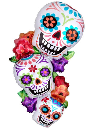 38in Anagram Stacking Sugar Skulls Balloon