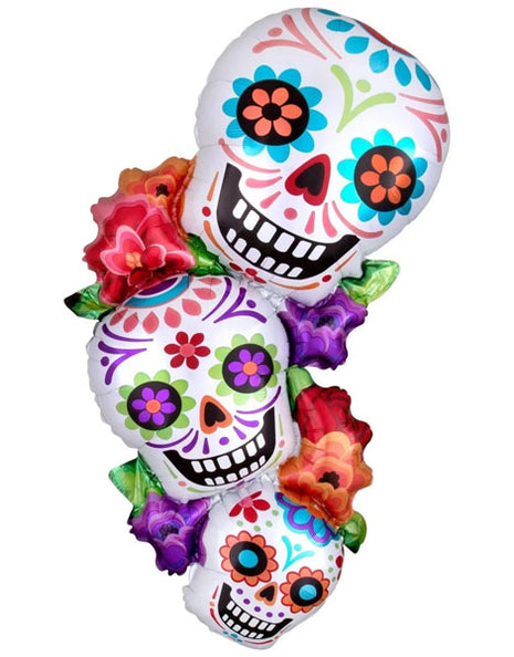38in Anagram Stacking Sugar Skulls Balloon