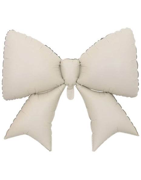 38in SoNice Ivory Bow Balloon