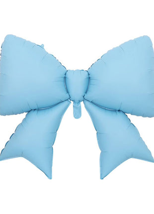 38in SoNice Light Blue Bow Balloon