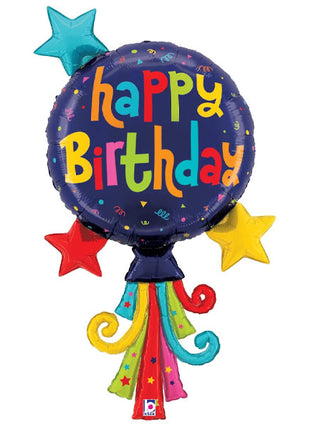 40in Betallic Balloon Streamers Birthday Balloon