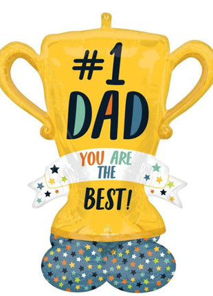 43in Anagram Best Dad Trophy Airloonz Balloon