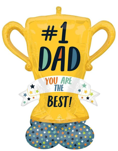 43in Anagram Best Dad Trophy Airloonz Balloon