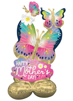 44in Anagram Mother's Day Vibrant Flutters AirLoonz Balloon