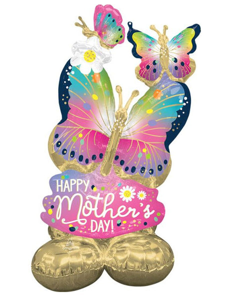 44in Anagram Mother's Day Vibrant Flutters AirLoonz Balloon