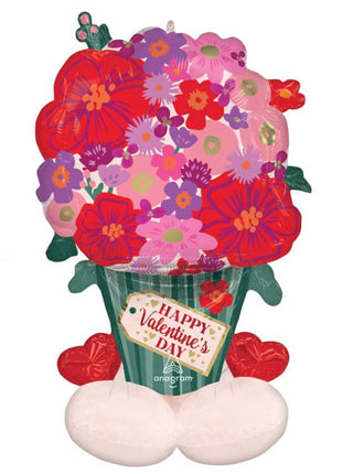 45in Anagram Valentine Floral Bright Chintz AirLoonz Balloon