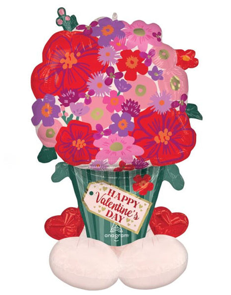 45in Anagram Valentine Floral Bright Chintz AirLoonz Balloon