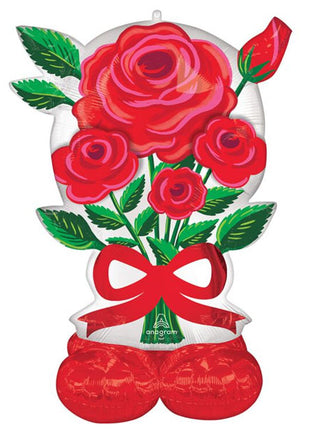 48in Anagram Satin Rose Radiance AirLoonz Balloon