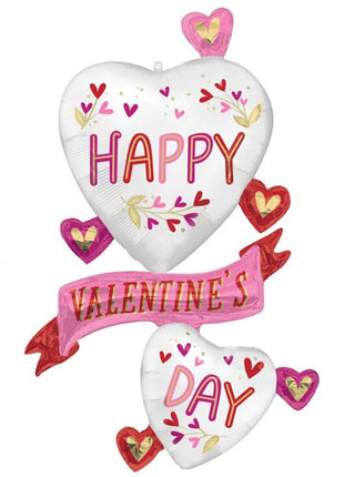 49in Anagram Valentine Satin Botanical Traces Balloon