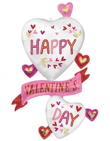 49in Anagram Valentine Satin Botanical Traces Balloon