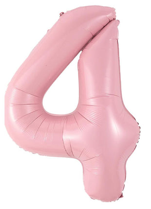 40in Joker Party Pink Number 4 Balloon - Joker Party Supply