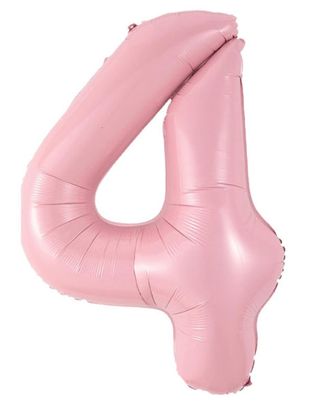40in Joker Party Pink Number 4 Balloon - Joker Party Supply