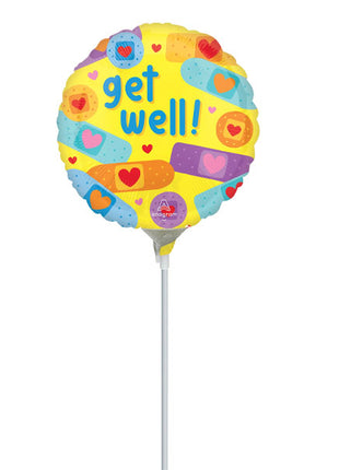 4in Anagram Get Well Patch Balloon (Heat Seal Required)