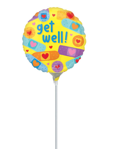 4in Anagram Get Well Patch Balloon (Heat Seal Required)