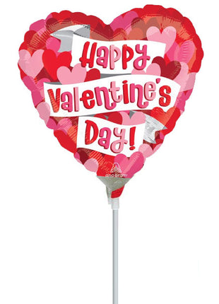 4in Anagram Playful Valentine Hearts Balloon (Heat Seal Required)