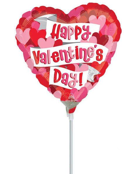 4in Anagram Playful Valentine Hearts Balloon (Heat Seal Required)