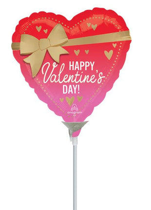 4in Anagram Satin Better with Bows Valentine Balloon (Heat Seal Required)