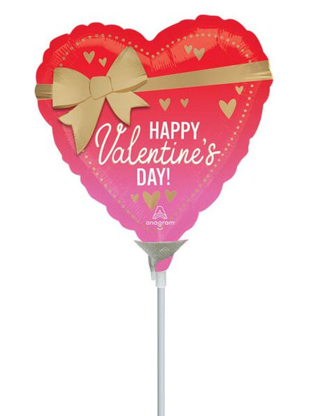 4in Anagram Satin Better with Bows Valentine Balloon (Heat Seal Required)