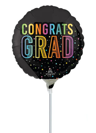 9in Anagram Satin Cosmic Future Grad Balloon (Heat Seal Required)