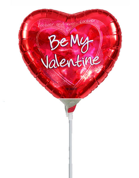 4in ConverUSA Be My Valentine Collage Balloon (Heat Seal Required)