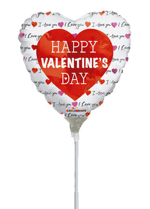 4in ConverUSA Classic Happy Valentine's Day Balloon (Heat Seal Required)