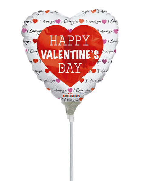 4in ConverUSA Classic Happy Valentine's Day Balloon (Heat Seal Required)