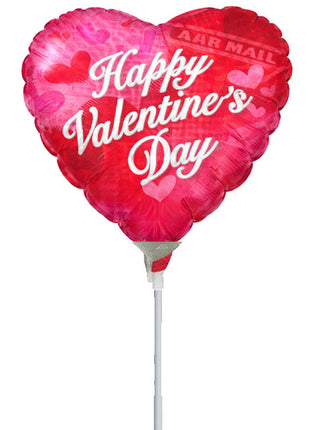 4in ConverUSA Happy Valentine's Day Air Mail Balloon (Heat Seal Required)