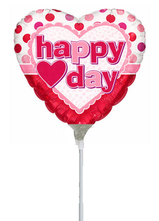 4in ConverUSA Valentine's Dot's Balloon (Heat Seal Required)