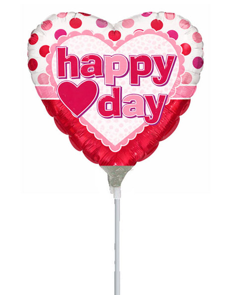 4in ConverUSA Valentine's Dot's Balloon (Heat Seal Required)