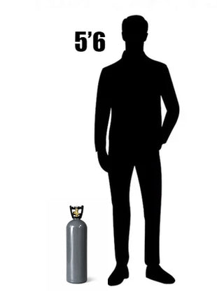 55cf Recondition Aluminum Helium Tank with Handle (Helium Not Included)