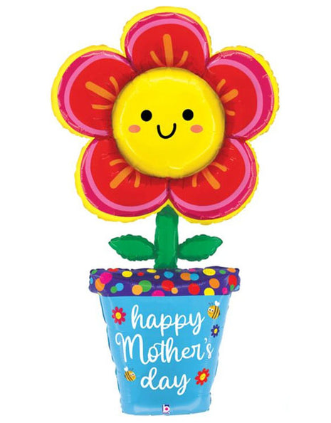59in Betallic Special Delivery Mother's Day Flower Pot Balloon