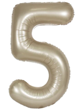 34in DecoChamp Champagine Number 5 Balloon - Joker Party Supply
