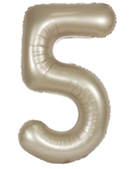 34in DecoChamp Champagine Number 5 Balloon - Joker Party Supply