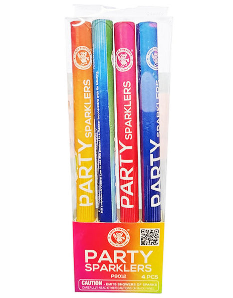 6in Colorful Party Sparkles 4pc