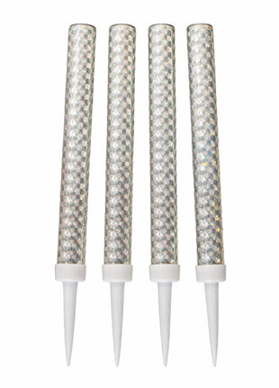 6in Silver Bottle Sparklers 4pc