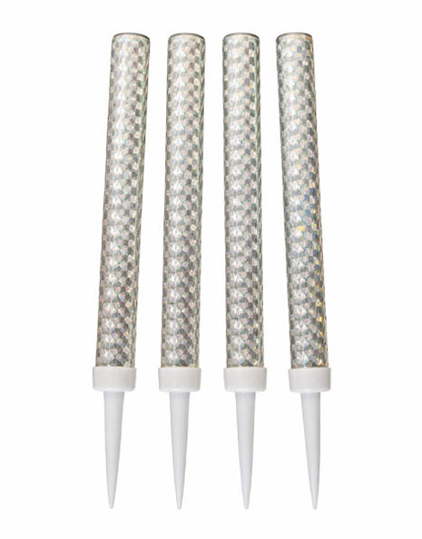 6in Silver Bottle Sparklers 4pc