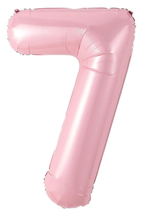 40in Joker Party Pink Number 7 Balloon - Joker Party Supply