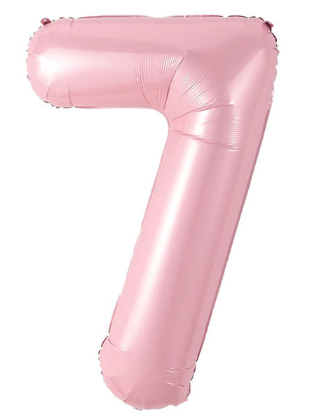 40in Joker Party Pink Number 7 Balloon - Joker Party Supply